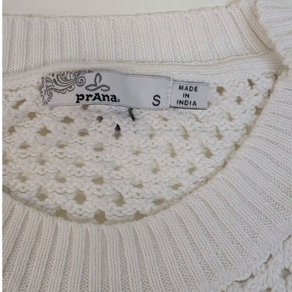 prAna Kokimo White Sweater, size S - Picture 4 of 9